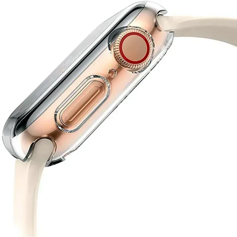 Protector de pantalla de TPU suave para Apple Watch 10 9 8 45mm 41mm 44mm 42mm 46mm 49mm, funda completa para IWatch Ultra 7 SE 6 5 4 3 2 4