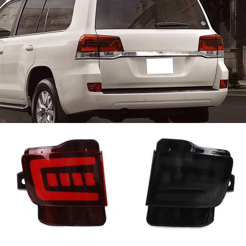 

LED Car Rear Bumper Light For oyota Land Cruiser LC200 2016 2017-2020 Reversing Light Brake Light Driving Warning Light Assembly