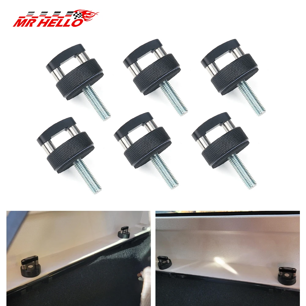 

Quick Removal Fastener Thumb Screw with D Ring For 2007-2018 Jeep Wrangler JK, For 2018-2022 JL & Gladiator JT
