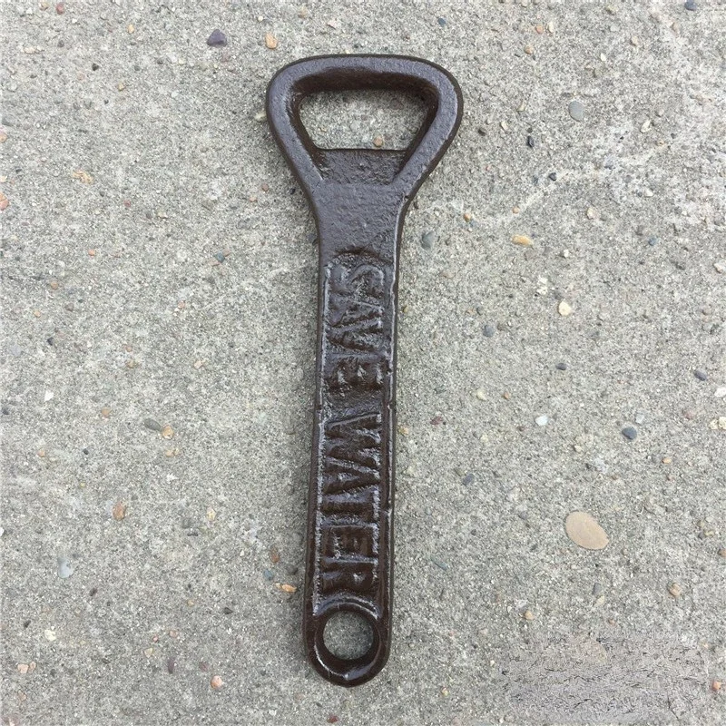 Retro Cast Iron Beer Bottle Opener Restaurant Bar Stall Decoration Handheld Starter Bottle Opener Kitchen Tool