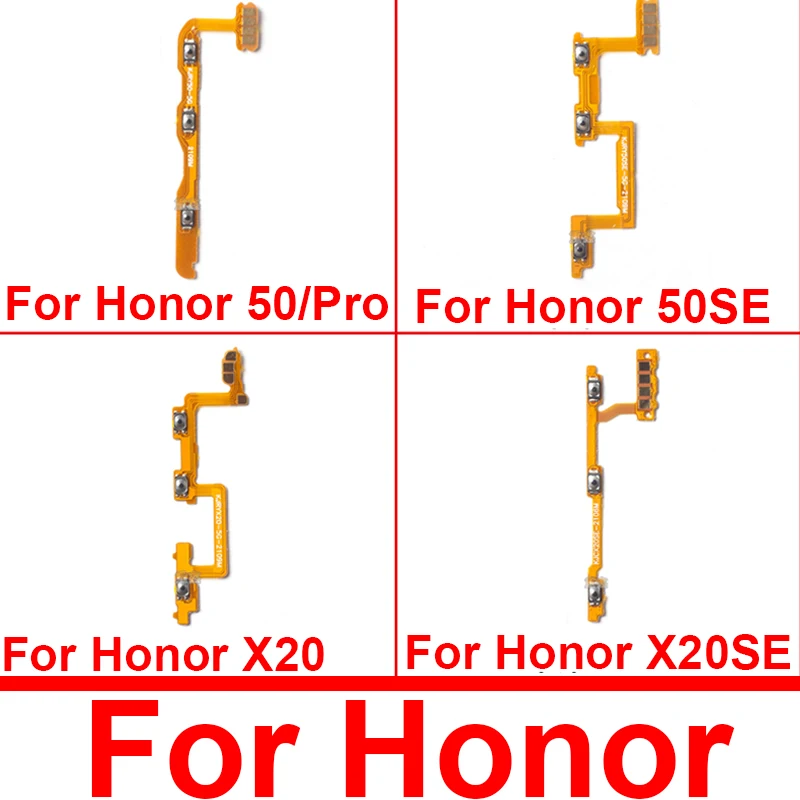 Volume Power Flex Cable For Huawei Honor 50 X20 50Pro For Honor 50SE X20SE Power Switch Side Keys Flex Ribbon Replacement Parts