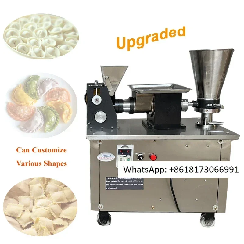 Automatic dumpling Samosa folding machine, meat filling pancake making machine, Pierogi making