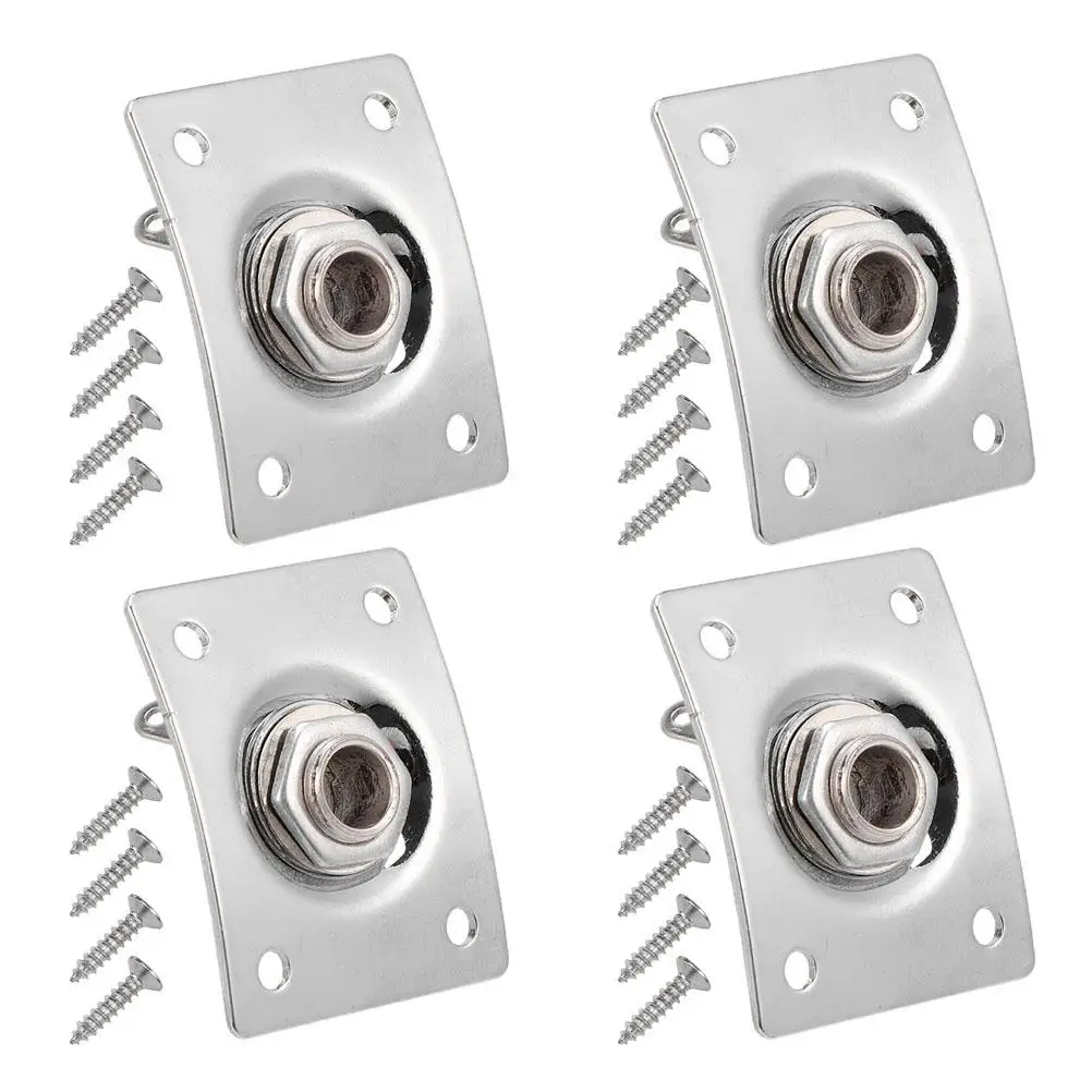 

4 Pcs Electric Guitar Jack Input Socket for Plaque Tuner Fittings