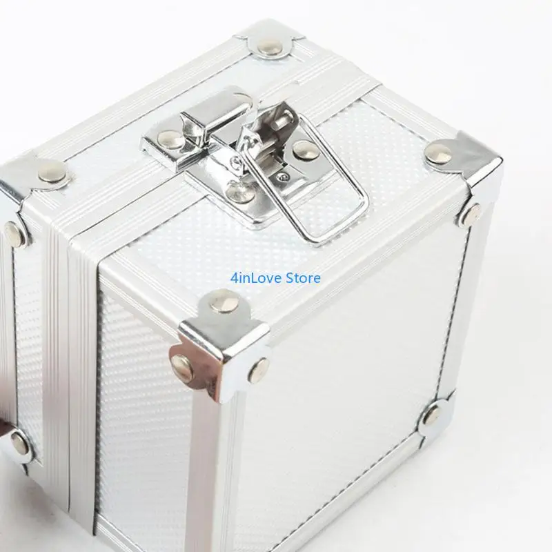 T4MD Multi -Layer -Legierungs -Uhren -Anzeigebox Sicherer Schließmechanismus Schmuck Speicher