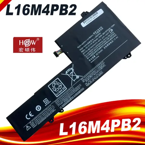 SeagullStar 노트북 배터리, Lenovo IdeaPad 720S-14IKB V720-14 K42-80 시리즈 노트북용, 15.2V 55WH, L16C4PB2, L16M4PB2, L16L4PB2
