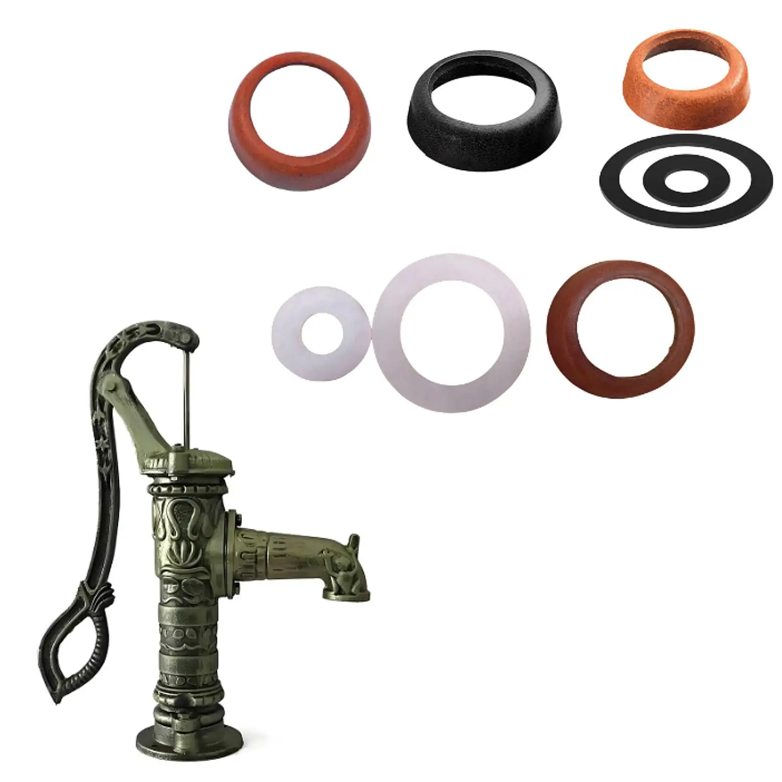 Pitcher Pump Leather Cup Seal Easy Installation Repair Kit for Park Backyard