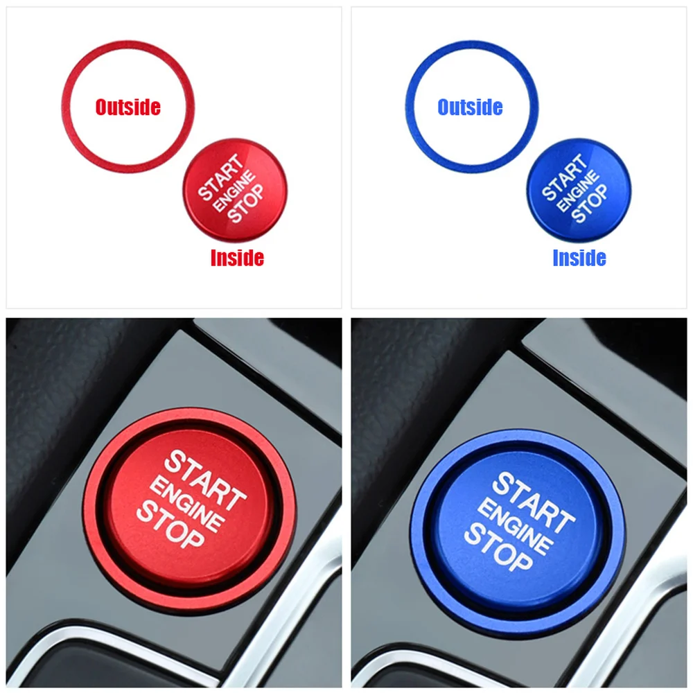 Engine Start Stop Button Ring Ignition Cover Trim For VW Volkswagen Arteon CC Passat B8 Magotan Jetta T-Roc Car Interior