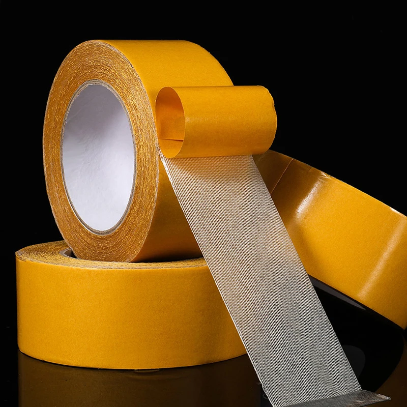 Strong Fixation Double-sided Fiberglass Grid Sticky Tape Transparent Waterproof Super Traceless High Viscosity Carpet Adhesive