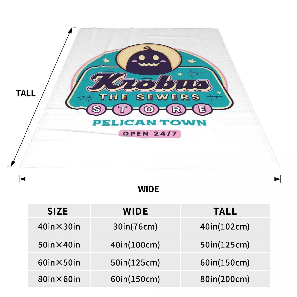 Krobus The Sewers Merchant Stardew Valley Blanket Soft Warm Flannel Throw Blanket Bedding for Bed Travel Home Couch