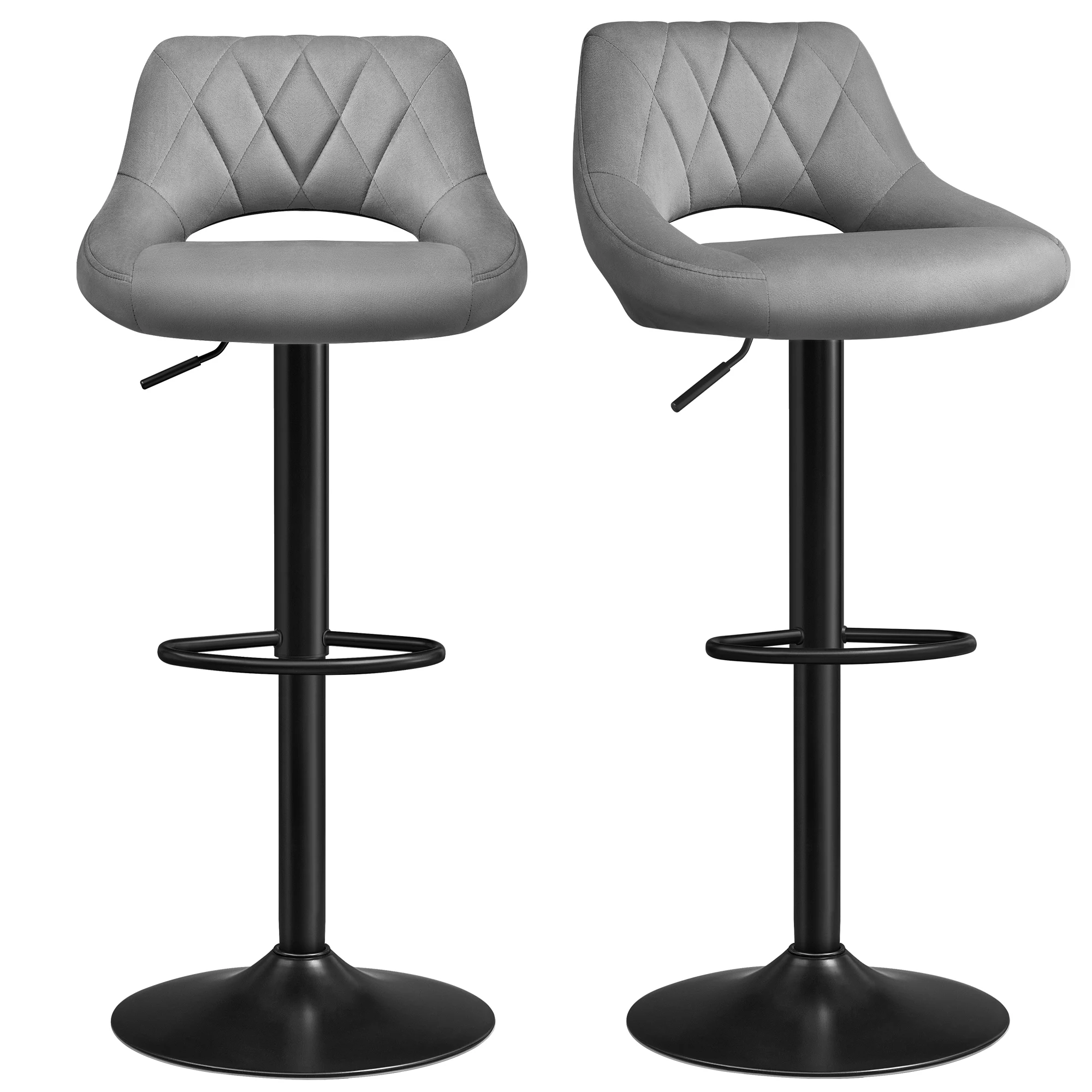 Factory Direct 2026 SONGMICS Sedie da cucina con robusti sgabelli da bar con struttura in metallo, set di 2 sedie