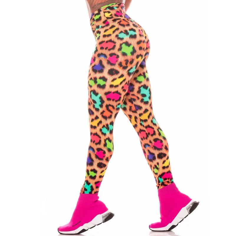 Leopard Stripe 3D Print Women\'s Pants Push Up Running Sports Leggings Slim Pants Female Casual Trousers Fitness Leggings Women