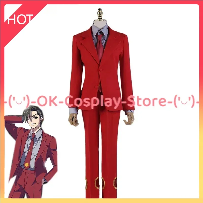 Anime HIGH CARD Chris Redgrave Cosplay Costume Fancy Party Clothing Formal Suit Halloween Carnival Uniforms Custom Made