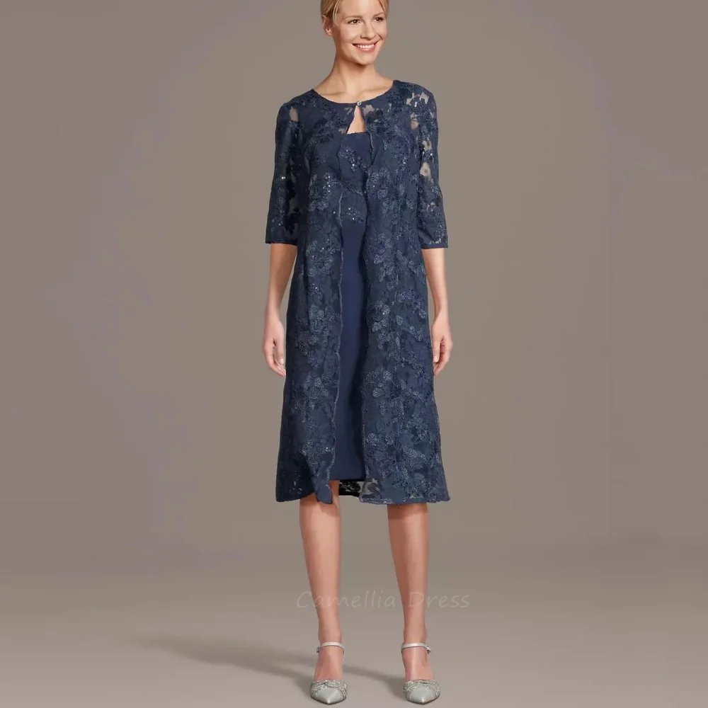 Customized Mother of the Wedding Dress Lace Long Sleeve Women Gown Sequined A Line Vintage mother of bride dresses wedding 2025