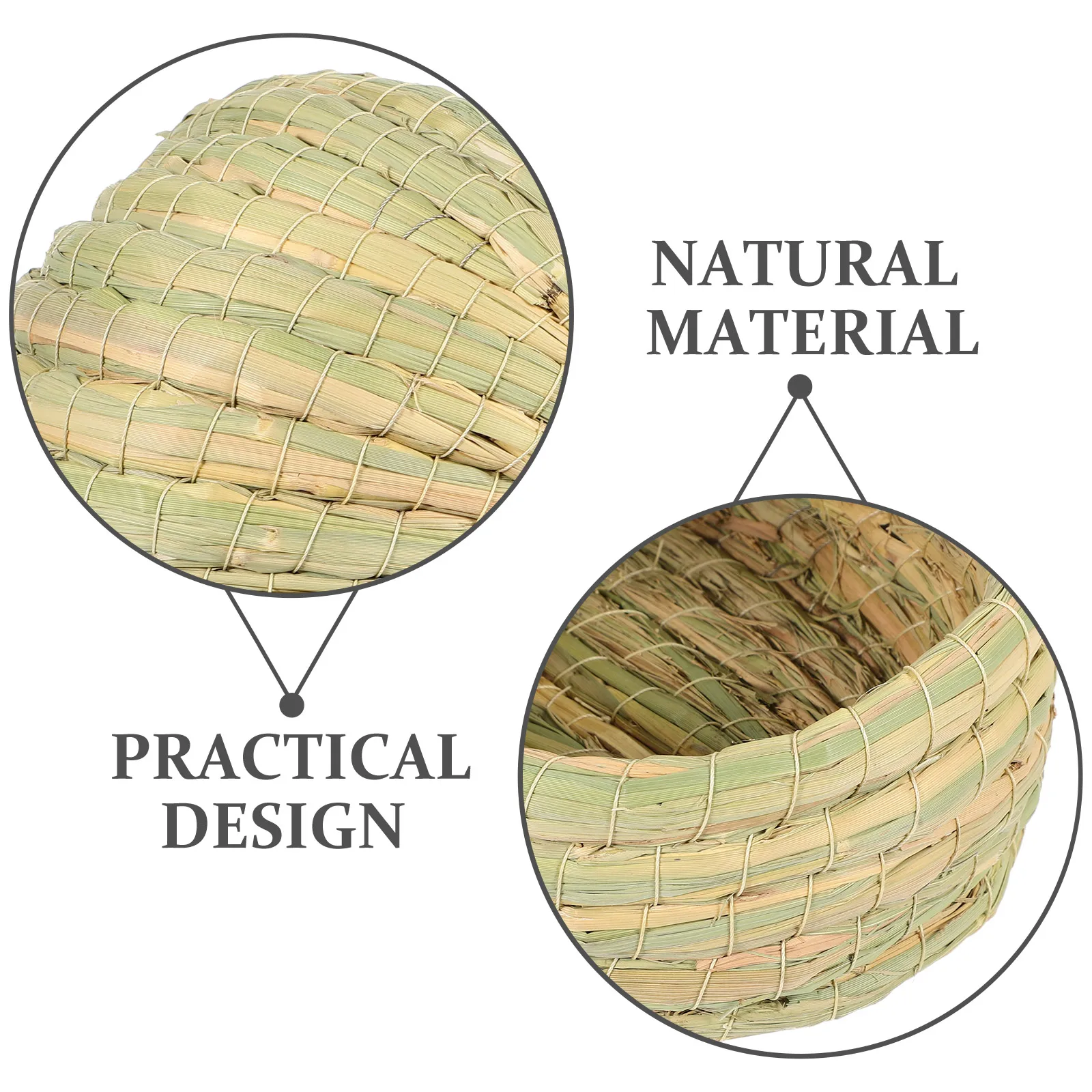 

Chicken Nest 28cm Straw Woven Coop Laying Cage Small Pet Chicken Breeding Egg Nest Warm Secure Easy Maintain