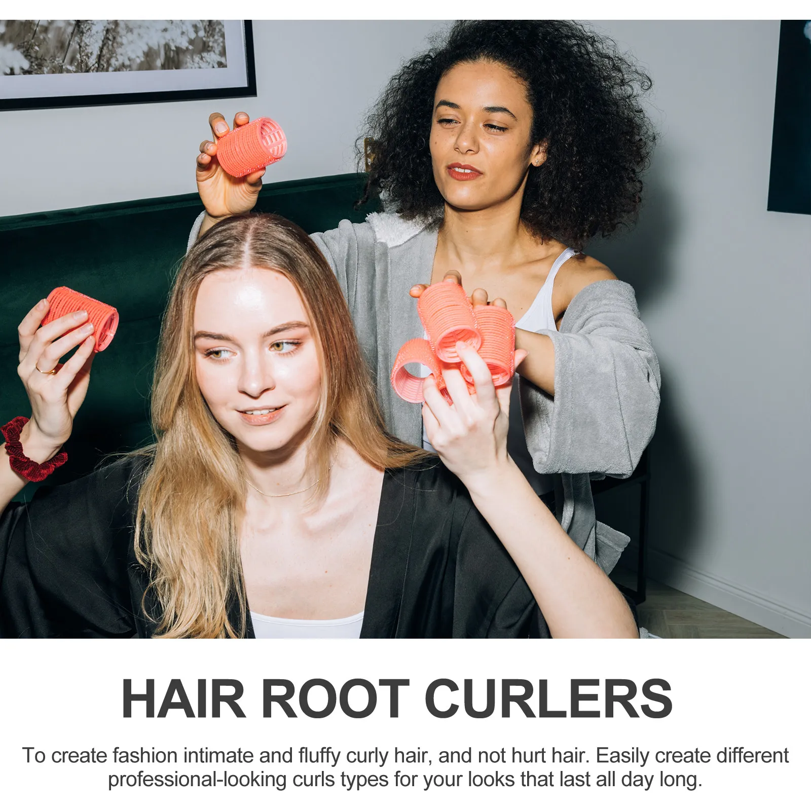 

12Pcs Air Bang Curler Clips Professional Hair Root Curlers for Quick Styling Healthy Curls Salon Quality Hair Styling Rollers