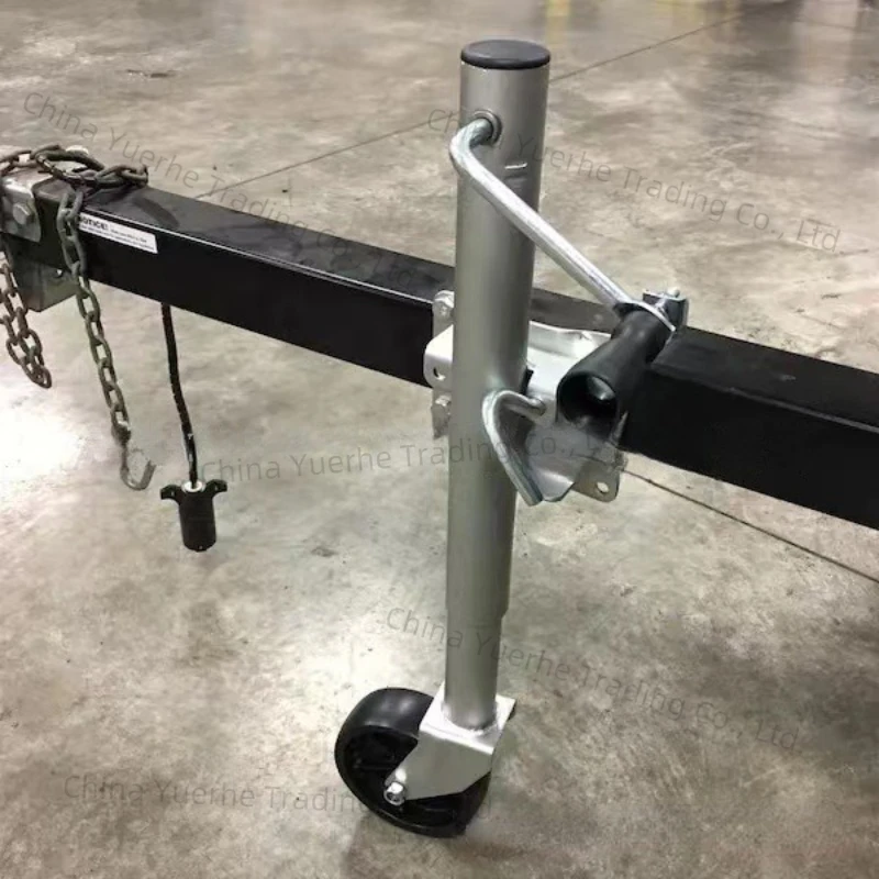 

1500 фунтов 6-дюймовый круглый поворотный домкрат для прицепа с твердым колесом и болтом емкостью 680 кг Жокейное колесо Лодка Запчасти для автофургона Аксессуары