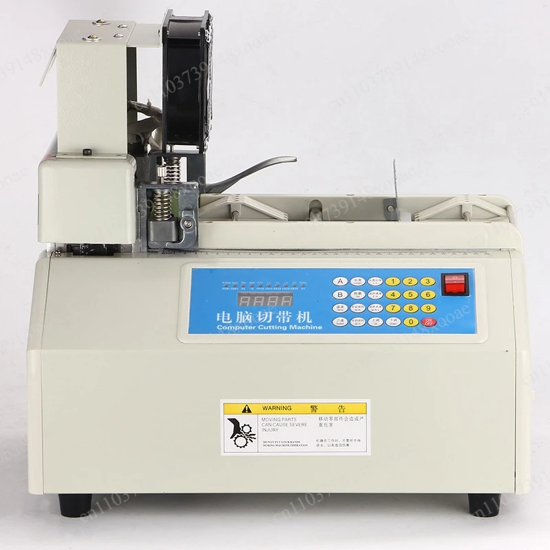 Computer single hot rotating angle tape cutting machine multi-angle webbing elastic belt breaking machine, cutting machine