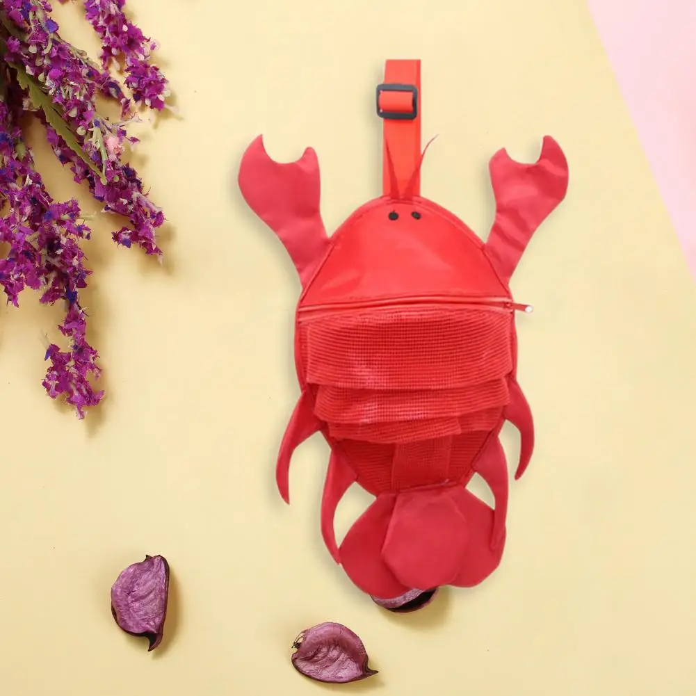 

Outdoor Activities Beach Bag Kids Beach Bag with Cartoon Lobster Cute Crab Shapes Breathable Mesh Design for Shell for Children