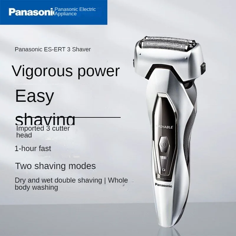 Panasonic hin-und hergehen der Elektro rasierer 3-Blatt ert3 Herren rasierer Soft Rasier geschwindigkeit Rasieren Dual-Modus mit Trimmer