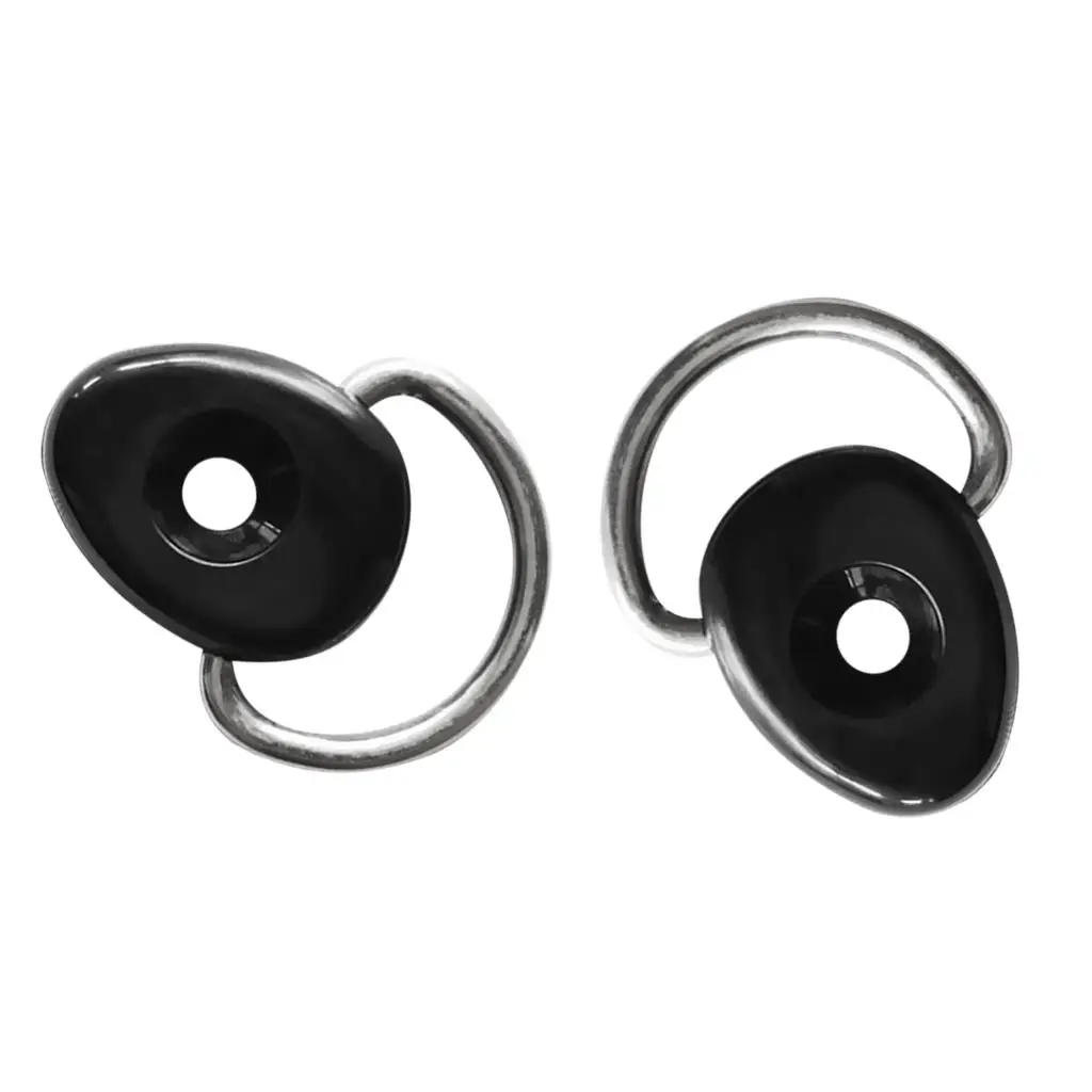Marine Hardware Loop Deck Fitting Nylon D Ring Kayaking Accessories Flat Design for Deck Bungee Tie Down and Mooring Tasks