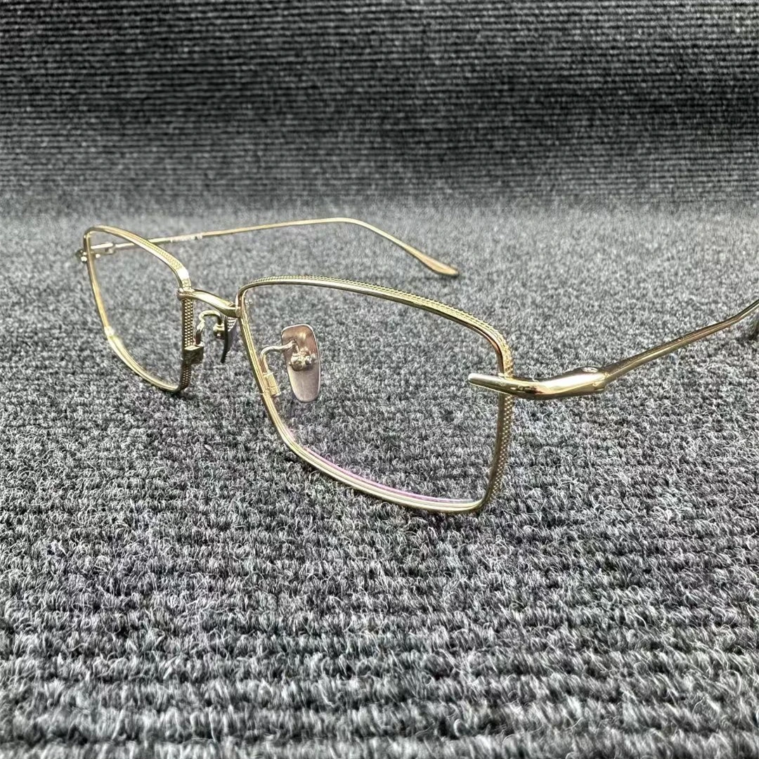 

Handmade Retro Square Glasses Frame for Men Vintage Ultralight Titanium Eyeglasses Women Japanese Brand Trendy Full Rim Eyewear