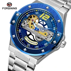 2026 New Luxury Stainless Steel Skeleton Tourbillon Automatic Movement Man Watch Mechanical Waterproof Sport Male Wrist Watches
