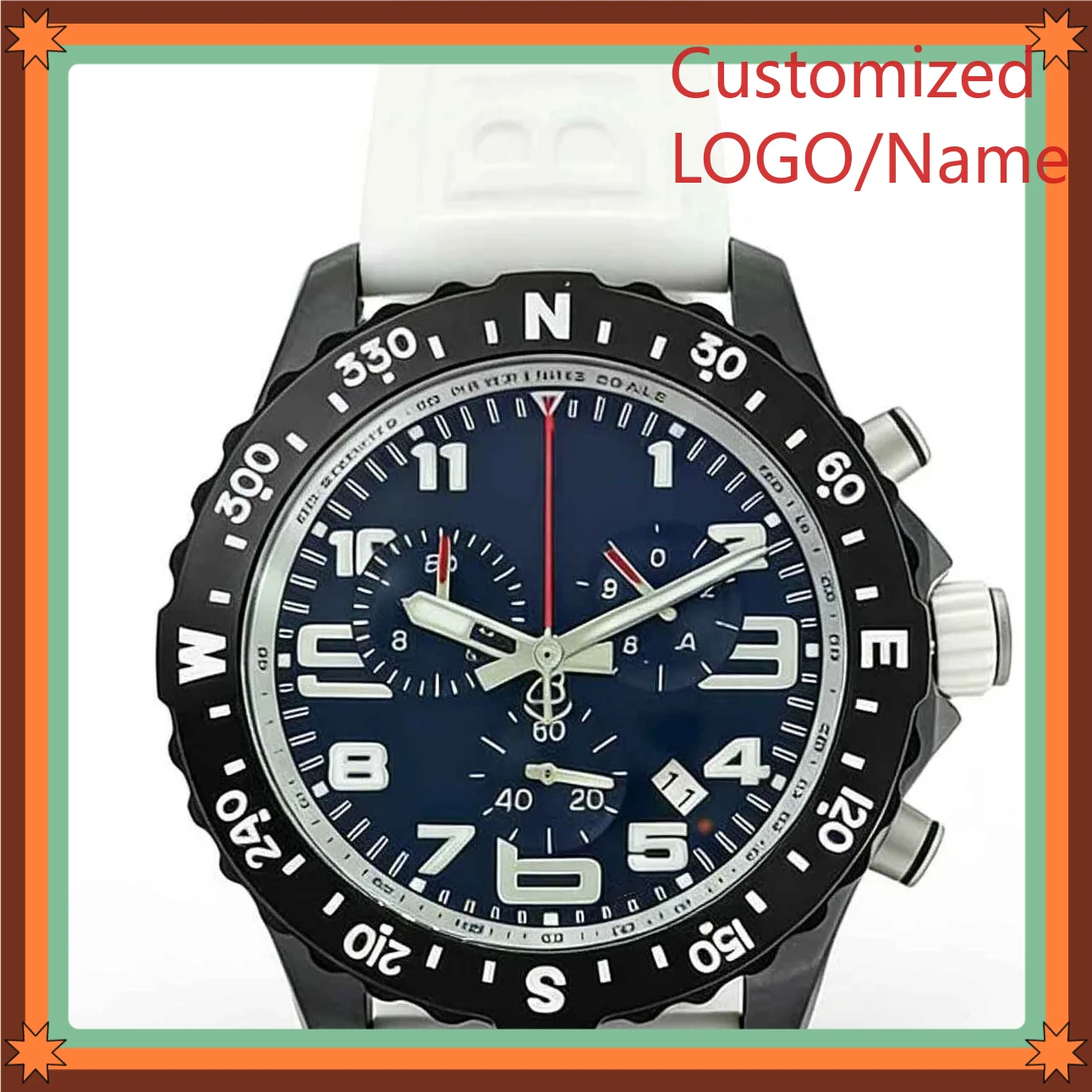 A989 Store 45mm Men's Quartz Movement 904l Stainless Steel Customized Watches