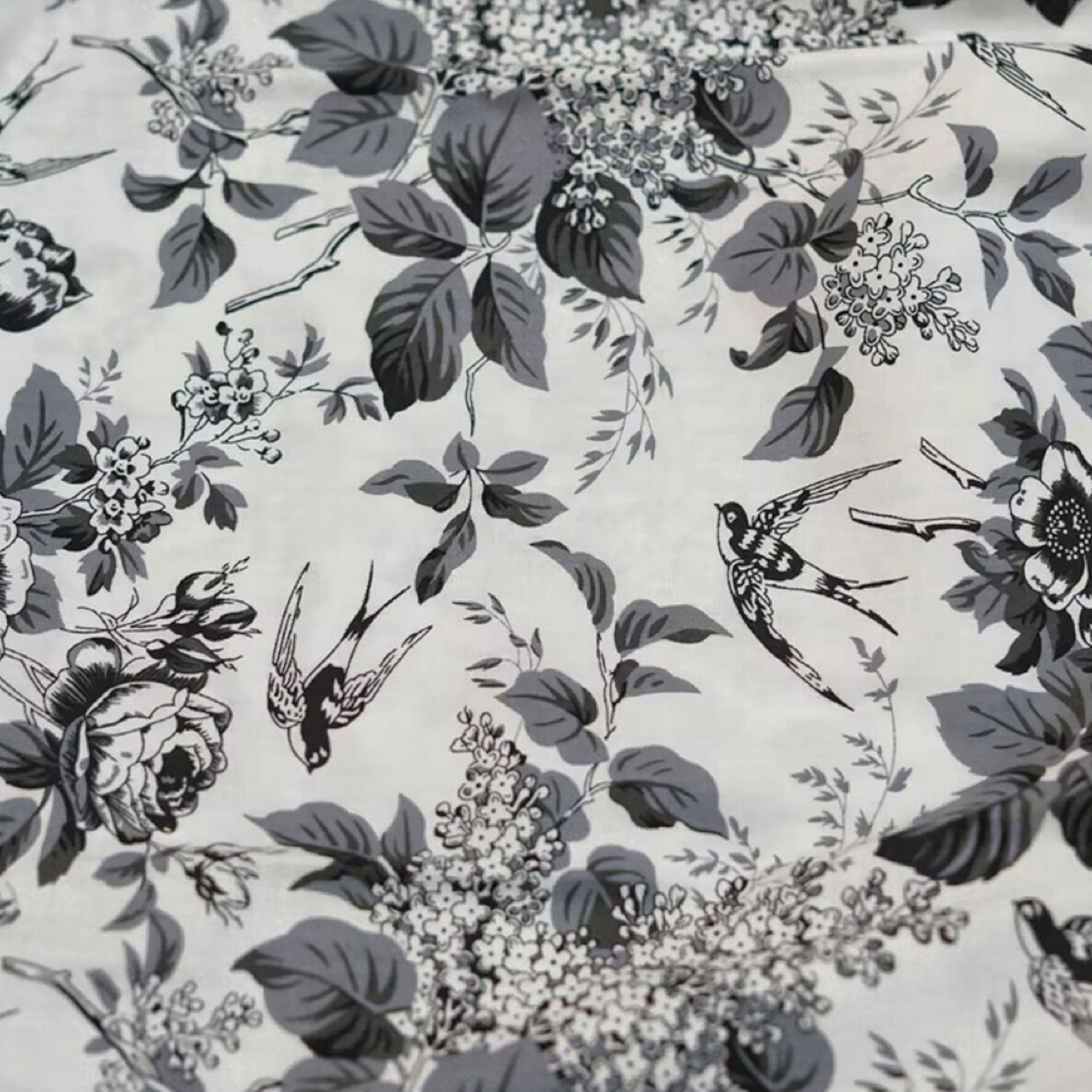 50x145cm Blaue und weiße Porzellantuschemalerei 100 % Baumwollstoff Digitaldruck zum Nähen Stoff Kleid Rock Kinder Designe – Detail 6
