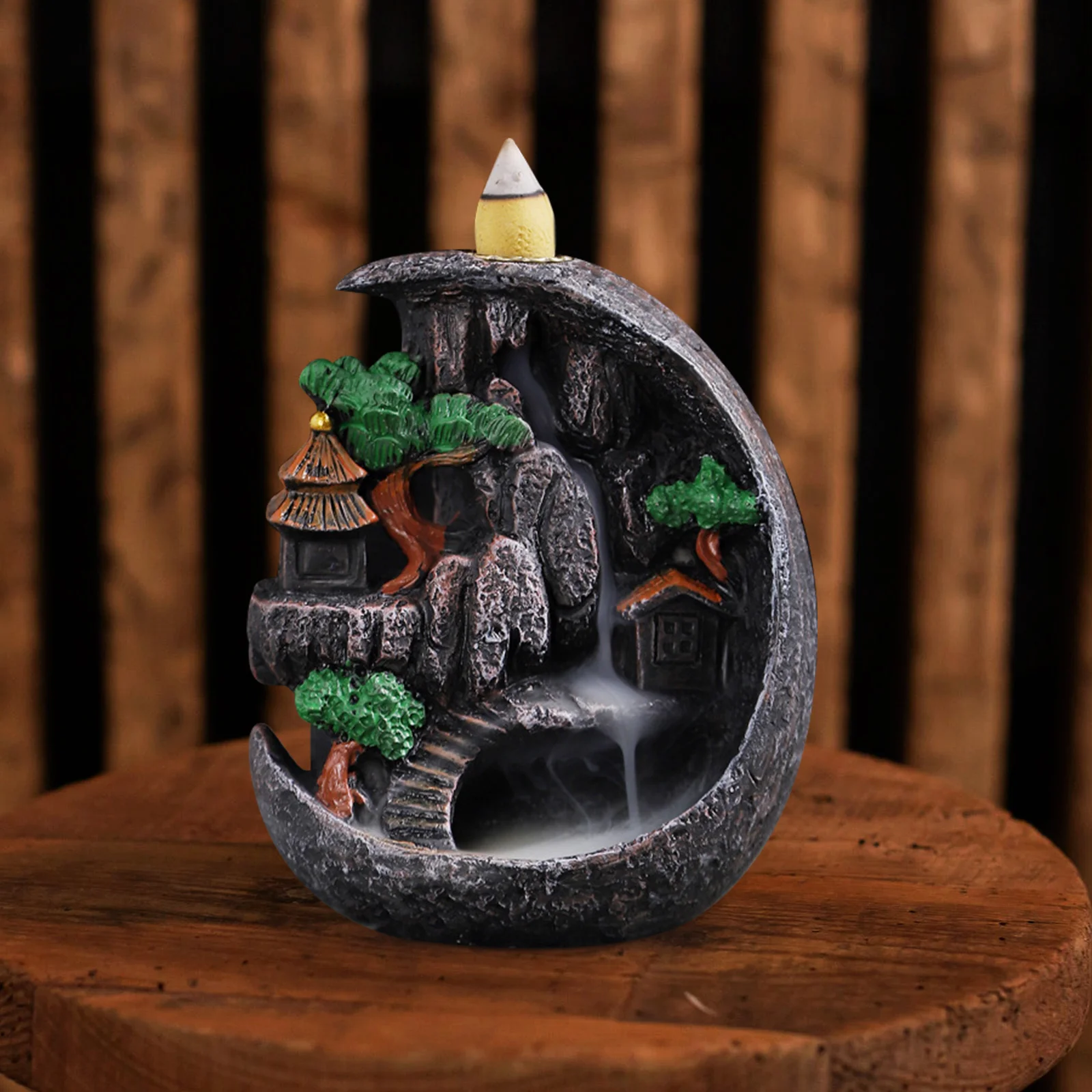 

Backflow Design Home Office Decor Pink Resin Material Aromatherapy Gift Backflow Incense Holder Censer