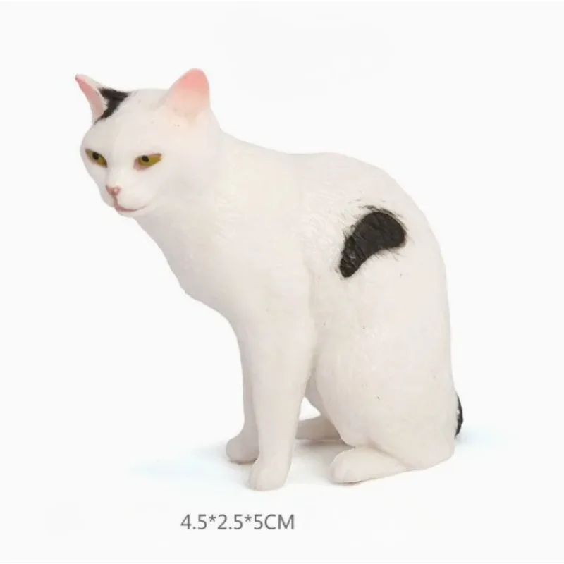 1Pc Realistic Simulation Kitten Figurine Cute Cat Ornament for Car Dashboard Window Sill Interior Decor