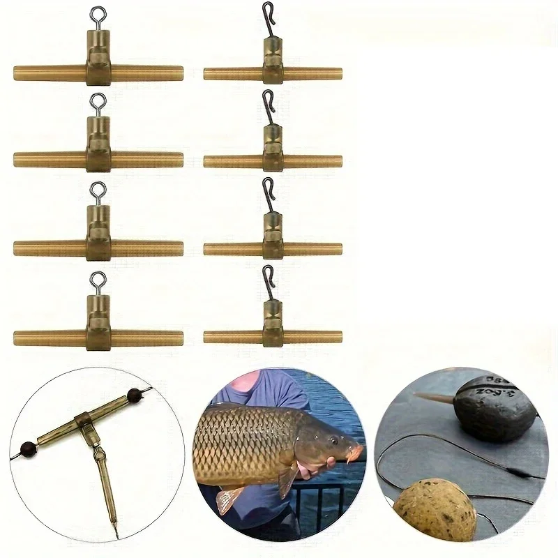 Silicone Hose Swivels Fishhook Anti Tangle Sleeves Side Bends With Swivel Link Helicopter Carp Fishing Accessories Kit