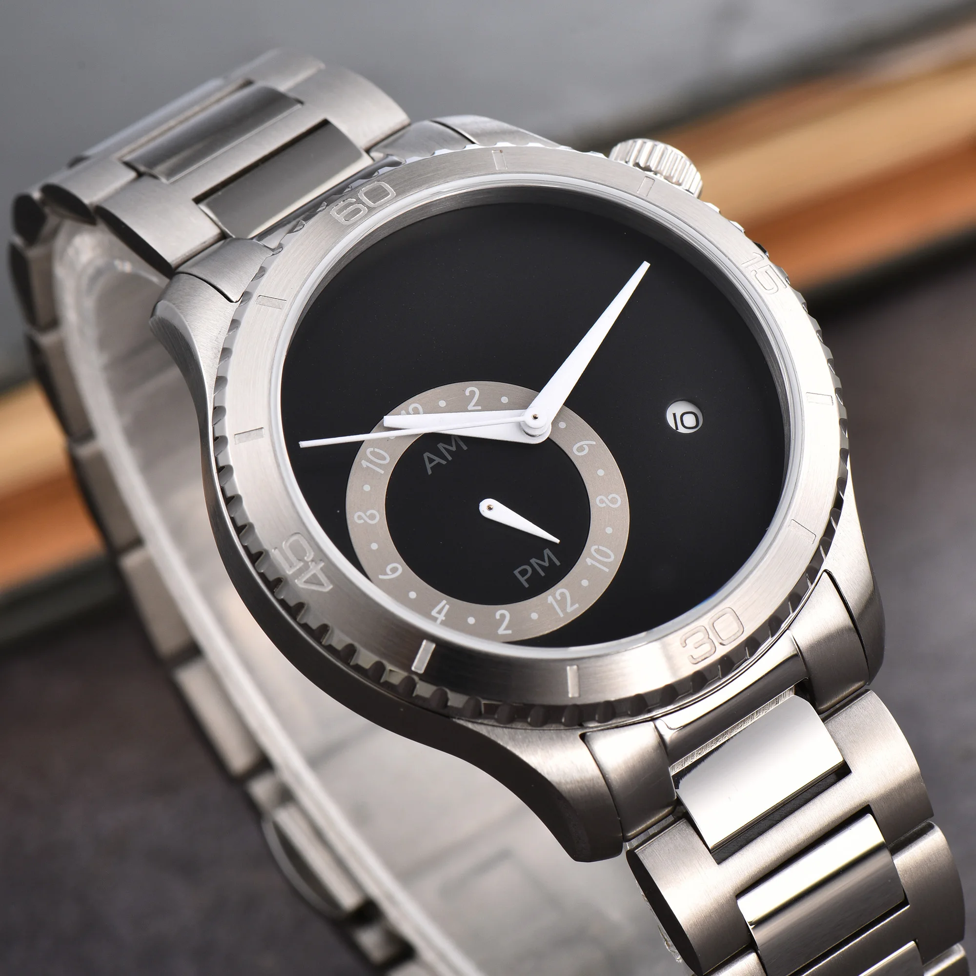 Повседневные механические мужские часы Parnis с серебряным корпусом 41 мм с сапфировым стеклом Miyota 8215, автоматические мужские водонепроницаемые часы reloj hombre