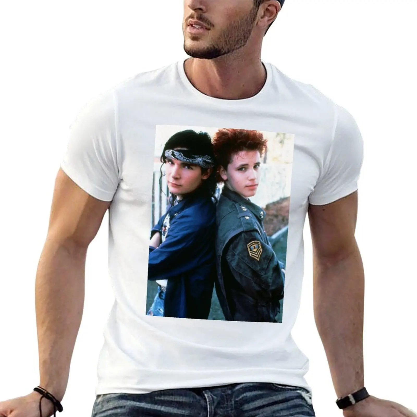 

corey haim and corey feldman T-Shirt man t shirt designer printed t shirts for man man t shirts for men T-shirt