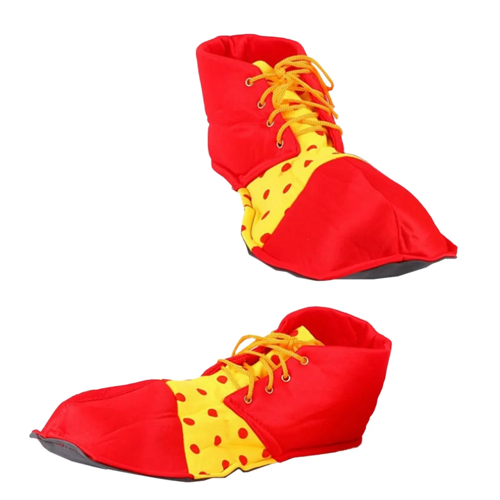 Clownschoenen voor dames heren rood Een paar leuke rekwisieten met circusthema en verstelbare pasvorm Ideaal voor Halloween Carnaval Kerstfeest