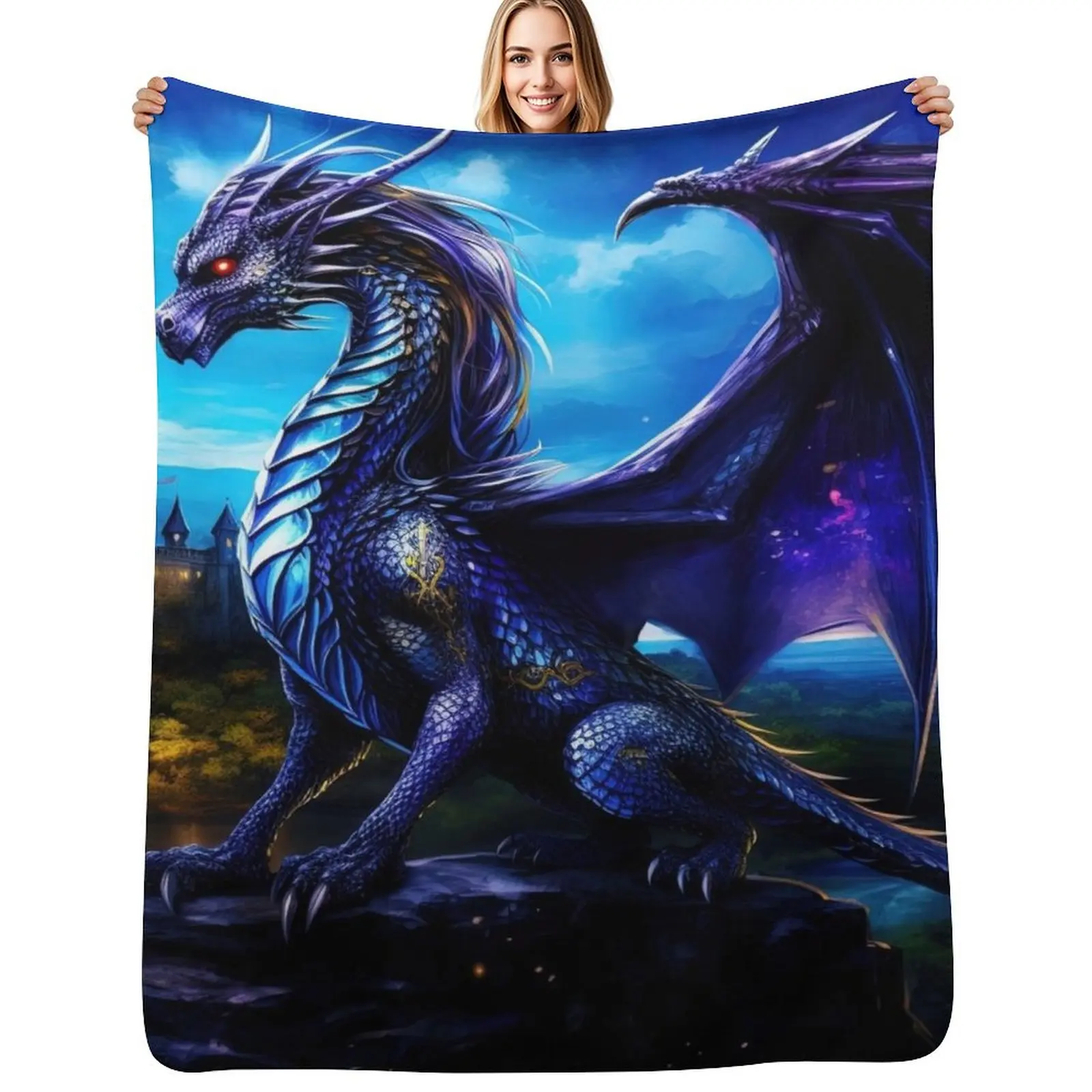 

Fernyiges, the Lord of Black Dragons Throw Blanket Easy Care Comfortable Blanket for Couch