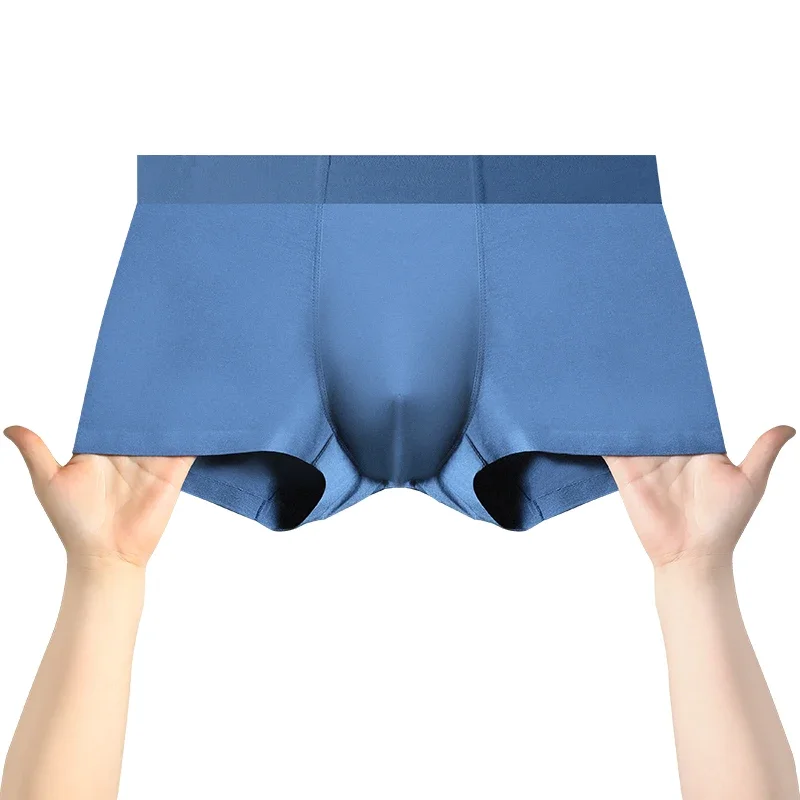 5PCSRopa interior para hombre, pantalones planos sin costuras para hombre, estilo fino de verano, pantalones cortos cómodos, transpirables, deportivos, de cuatro esquinas con