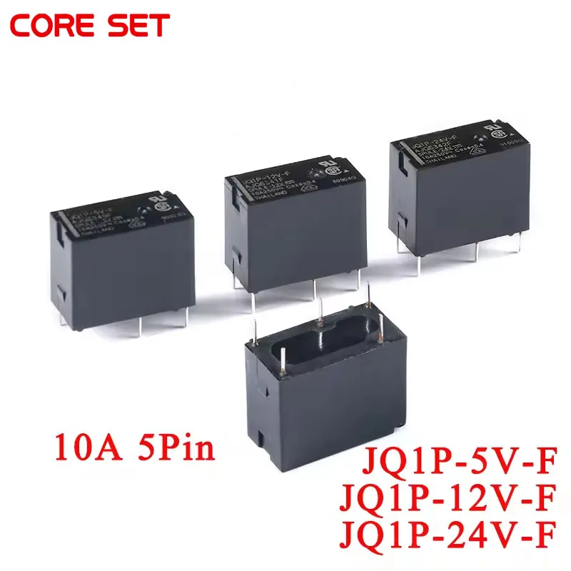 5Pcs/1pc Power Relays JQ1P JQ1P-5V-F JQ1P-12V-F JQ1P-24V-F 10A DC 5V 12V 24V 5Pins 5 Pin Open and Closed Relais Rele