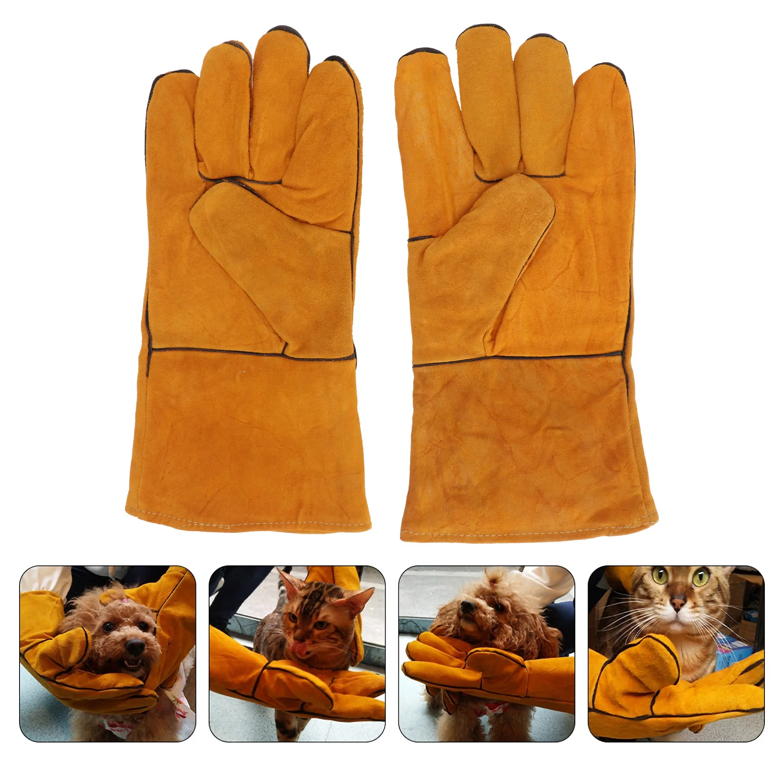 Anti Bite Gloves Parrot Anti-bite Protective Bite-proof Mittens Fleece Lining Training Pet