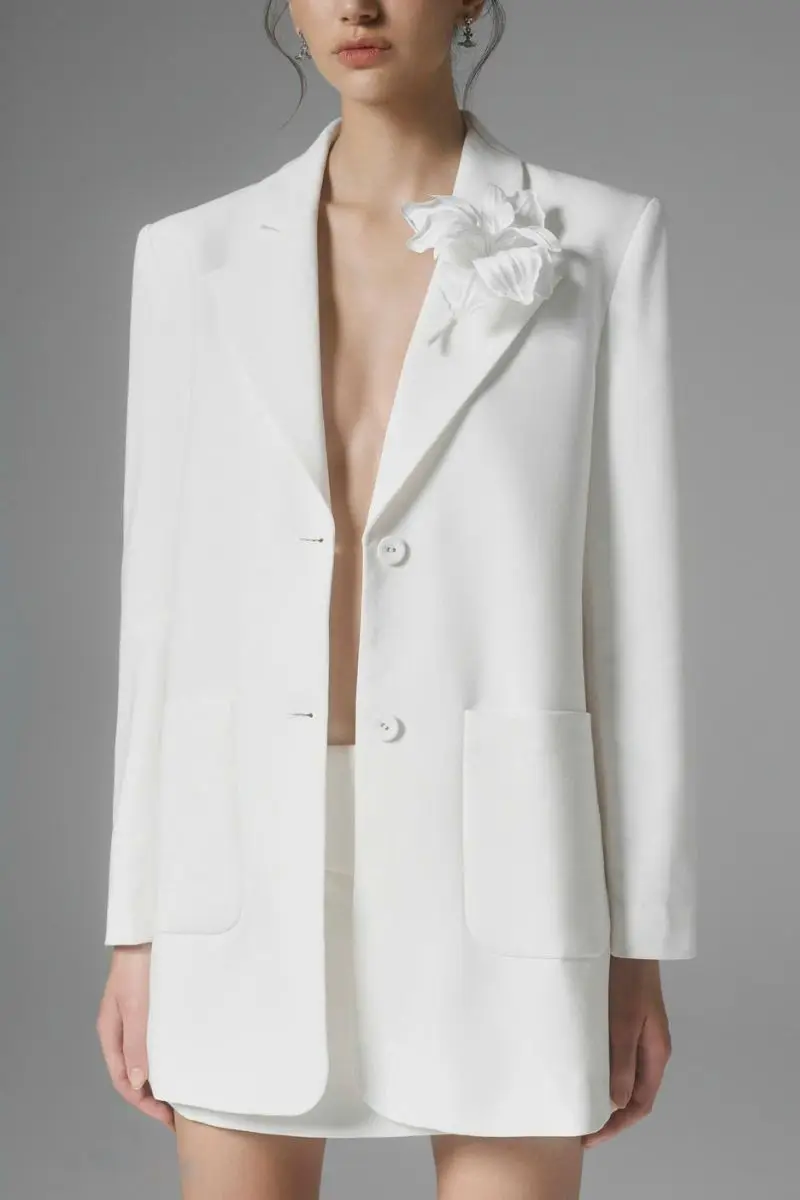 Abiti con gonna da donna formale da lavoro 2 pezzi Blazer e gonna oversize Abito classico da donna da ufficio personalizzato