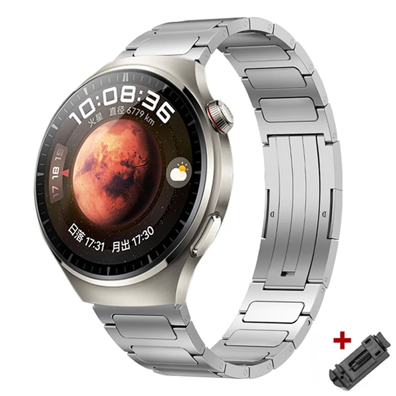 Luxury Titanium Alloy Strap For Huawei Watch GT4 46mm Stainless Metal Bracelet Seires Huawei Watch 4/4 Pro Business Band Correa