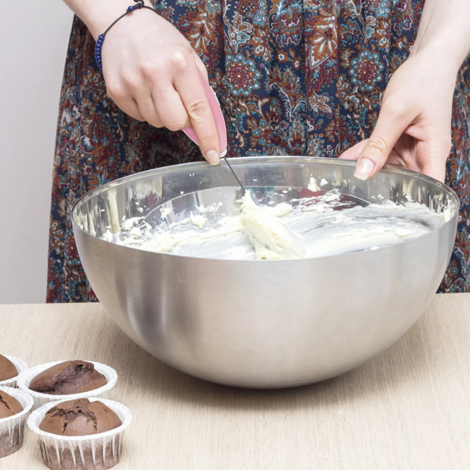 

Handheld Electric Mixer Metal Stirring Sticks Fast Mixing Utensil DIY Crafts Tumbler Epoxy Resin Tool Smooth Beautiful