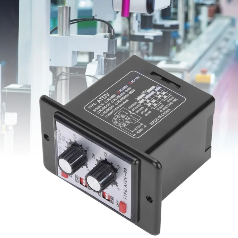 Knob Control Time Switch Relay On Off Timer Relay ATDVYA AC110v 220V 50/60Hz