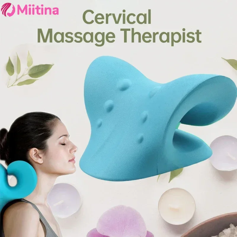 

Neck Shoulder Cervical Spine Stretch Relaxer Corrector Cervical Muscle Acupressure Point Relief Massage Pillow Spine Correction