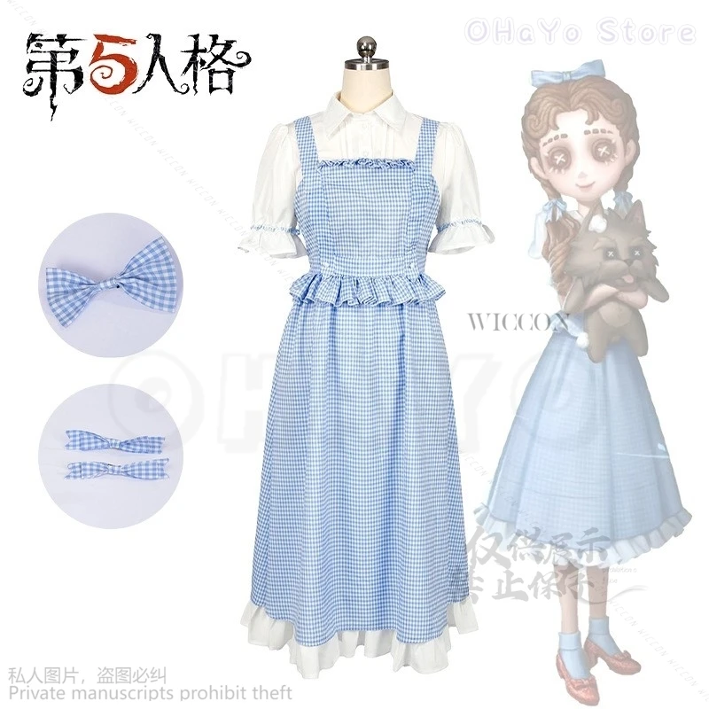 Anime Game Identity V Personality Little Girl Performance Dorothy Cos Costume Character Daily Dress Lolita Set Cosplay Costume