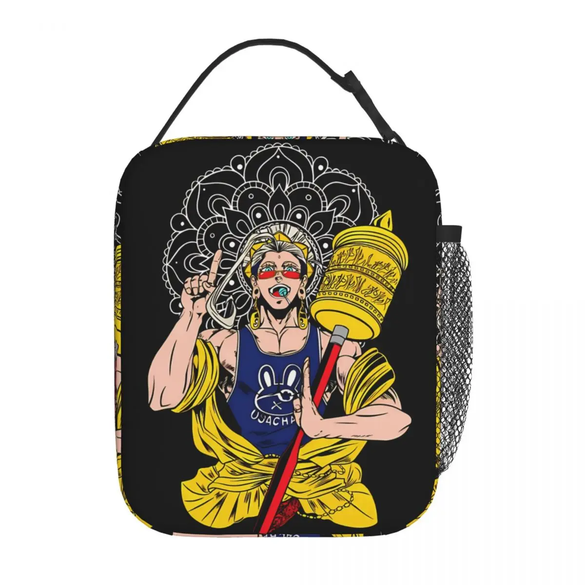 Shaka Buddha Record Of Ragnarok Insulated Lunch Bag Cooler Bag Reusable Meal Container Leakproof Tote Lunch Box Bento Pouch