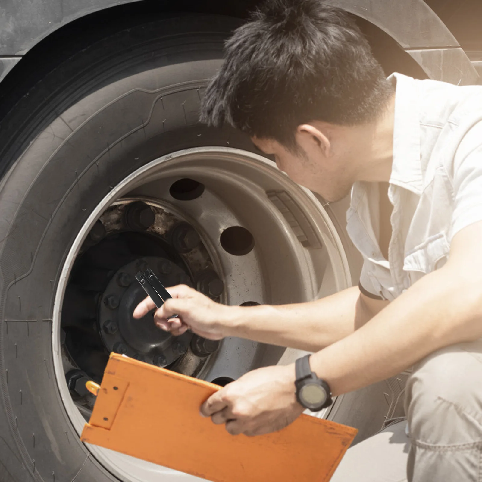 

2 set Tire Hook For Hub Bolt Removal Heavy Duty Wheel Screw Extractor Easy To Remove Anti- Nut Cap Fastener