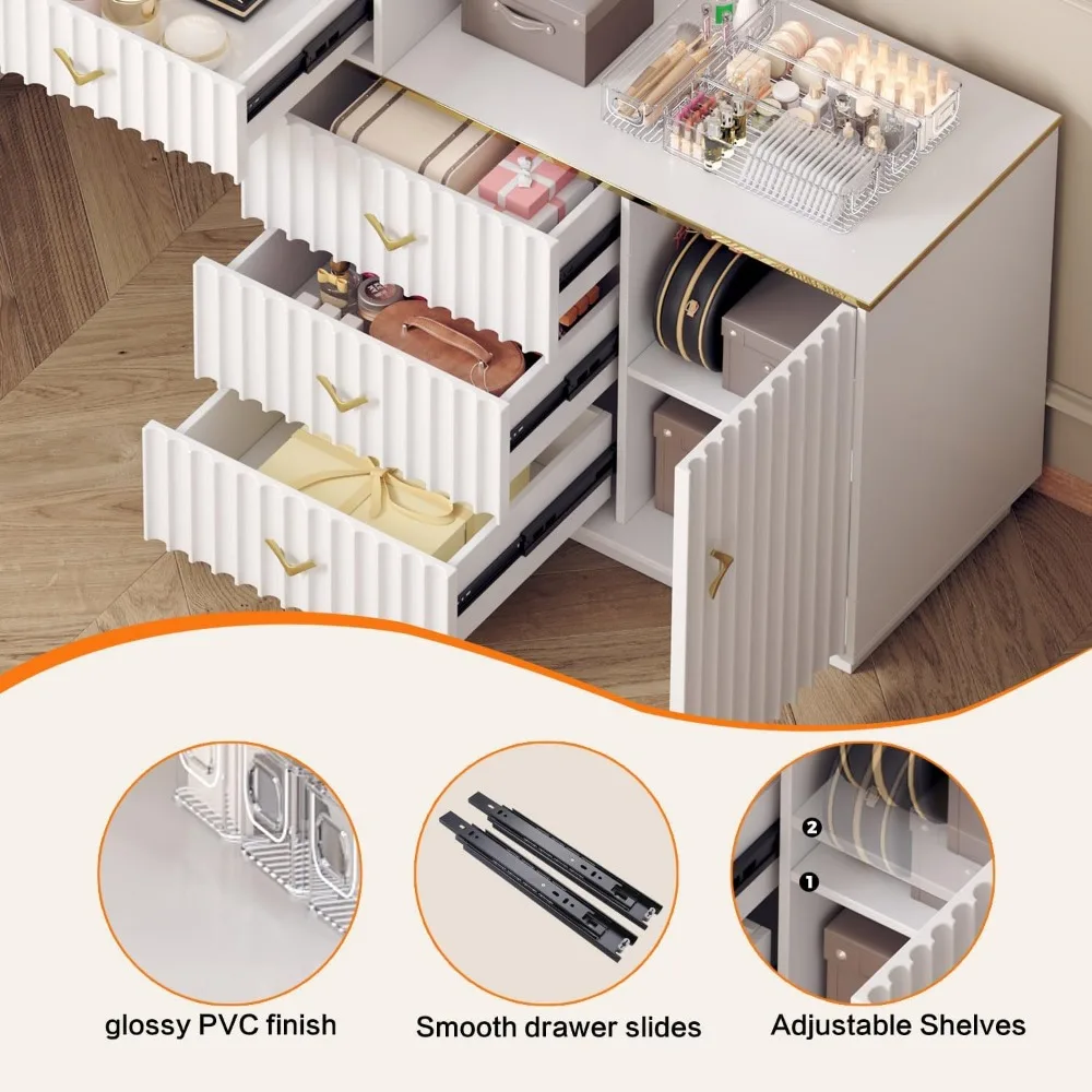 تحتاج إلى مكتب المكتب المنزلي مقاس 47 بوصة - طاولة كمبيوتر قابلة للطي مع شهادة BIFMA، محطة عمل طاولة الكمبيوتر مثالية f