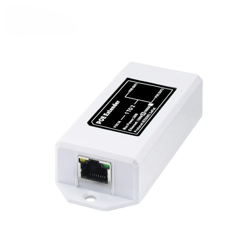 1 في 2 خارج جيجابت القياسية POE 1000M شبكة موسع Cascad مكرر متوافق مع IEEE 802.3AT/AF لمفتاح كاميرا IP
