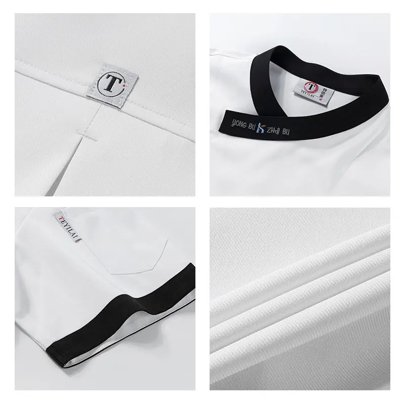 Pizza Chef Uniform Man Kitchen Coat Summer traspirante e confortevole Cook Jacket Restaurant Cooking Uniform Bakery salopette