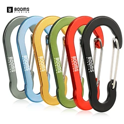 Booms Fishing CC5 MultiUse Carabiner 10Pcs 2.7in/7cm Outdoor Camping Buckle Keychain Aluminum Caribeaner Clip Fishing Acessories
